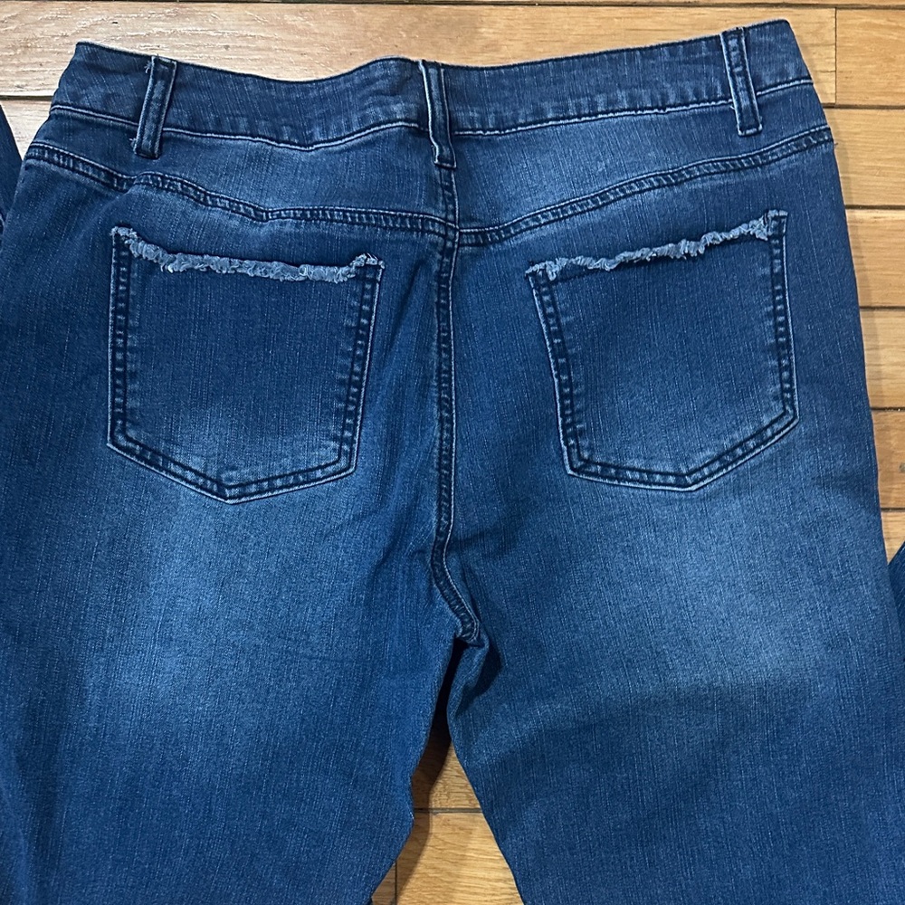 Crazy Train Dark Blue Flare Jeans